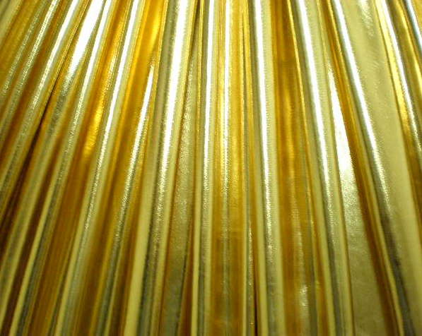 1.Gold  Metal Lame 2Way Stretch